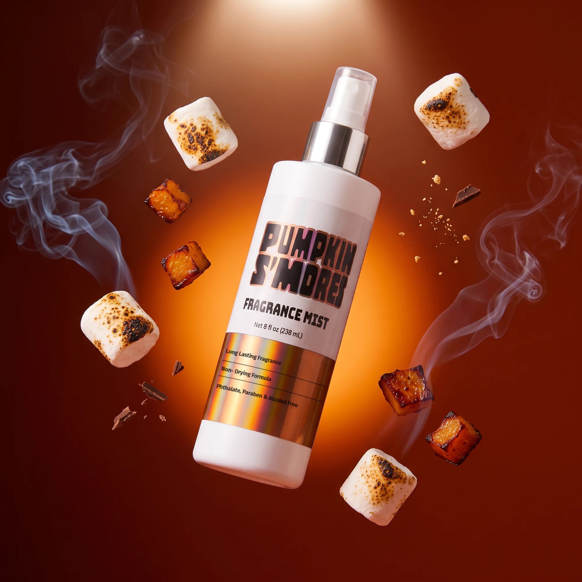 Pumpkin S'mores fragrance mist with toasted marshmallows